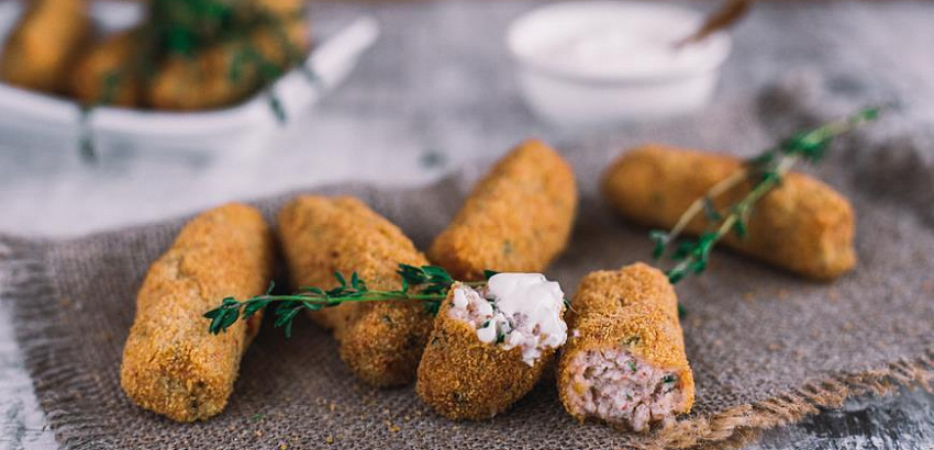 Крокеты из крабовых палочек