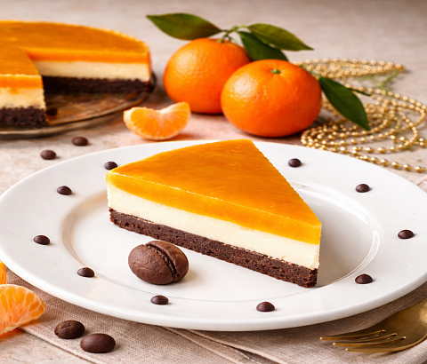 Мандариновый чизкейк