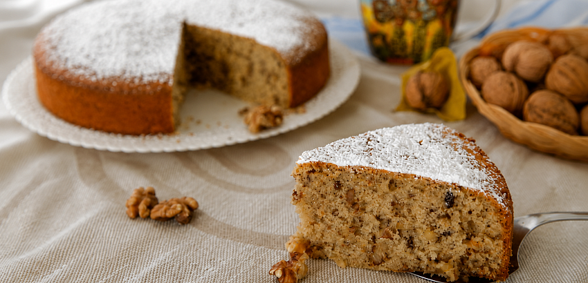 Пирог с грецкими орехами