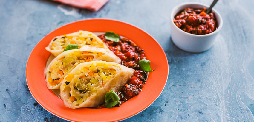 Ханум с картофелем и тыквой