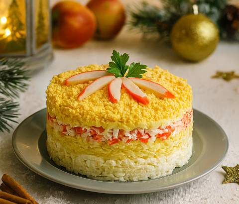 Салат Крабовая шуба